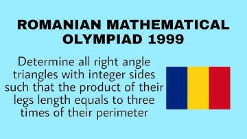 Romanian Mathematical Olympiad 1999