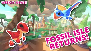 🦕It&#39;s Time To Return... TO FOSSIL ISLE! 🦖New FOSSIL PETS!🦴 MINE Your FOSSILS! Adopt Me! Weekly News!