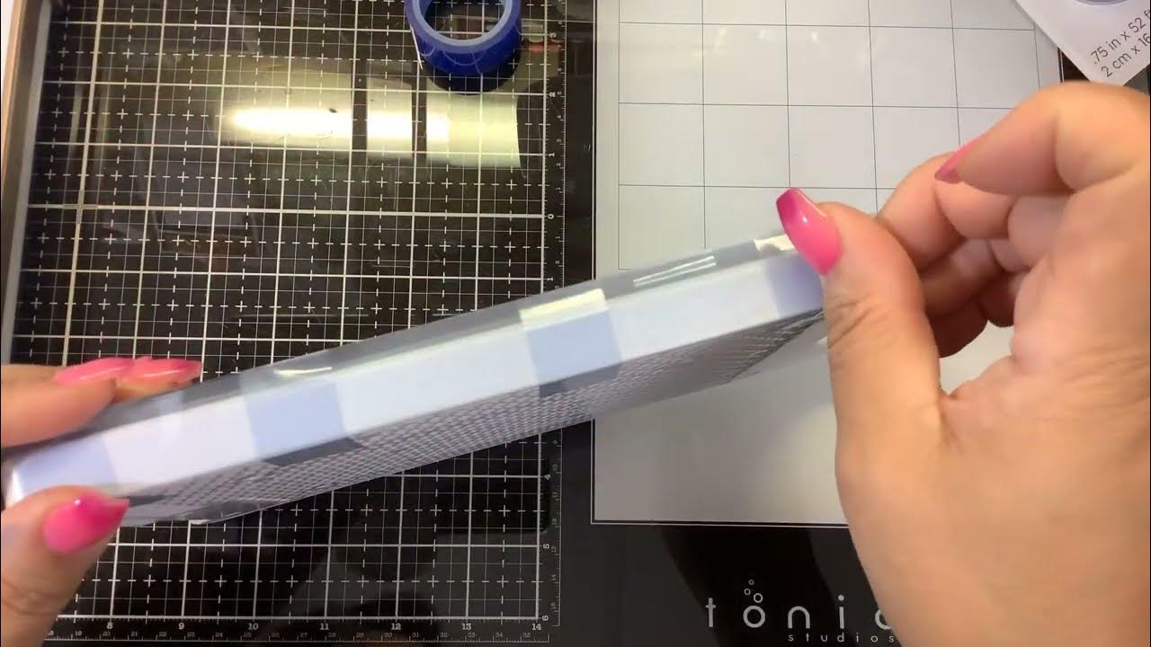 Tape your Spellbinders Glimmer plates together for better hot foiling