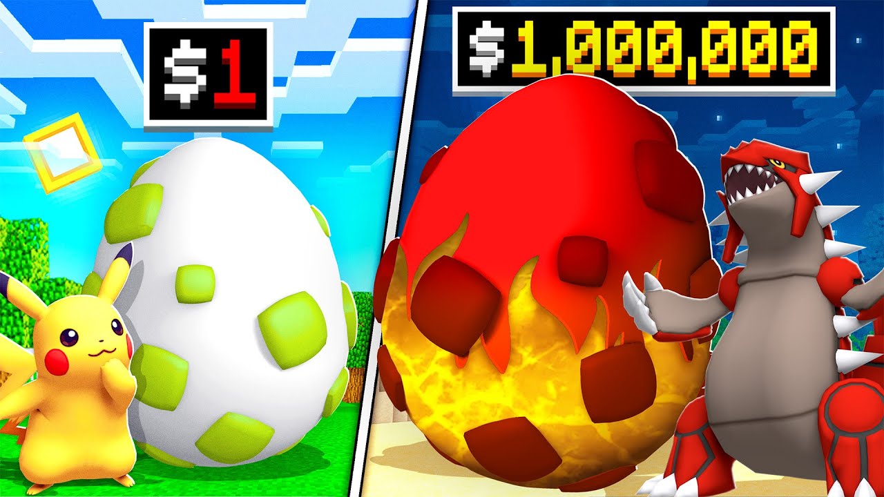 Яйцо покемонов GOD за 1 против 1 000 000 долларов!