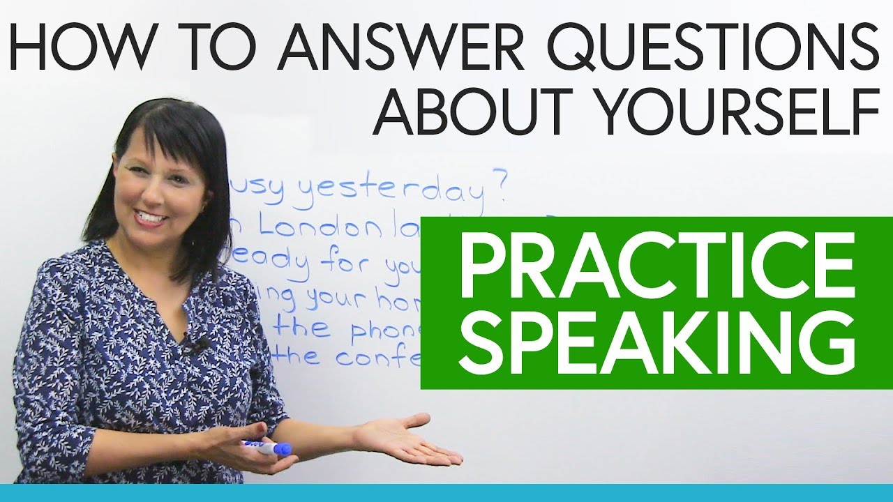 ⁣Practice Speaking English: How to give short answers about yourself