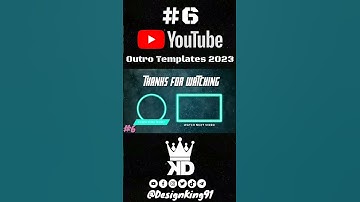 YouTube Outro Templates 6 For YouTube Channels 2023 No Text+ No Copyright + Free Download