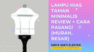 Membuat kreasi lampu dinding pagar taman minimalis