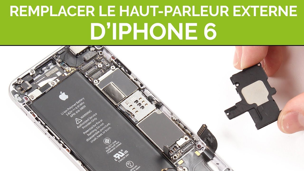 Remplacer Le Haut Parleur Externe De Son Iphone 6 By Sosav Youtube