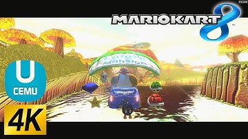4k CEMU Mario Kart 8 ft. Maple Treeway 60fps Custom wii U MK8 mods