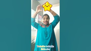 Thumbnail of Twinkle twinkle little star, rhyme with action for 2years old kids.#shorts