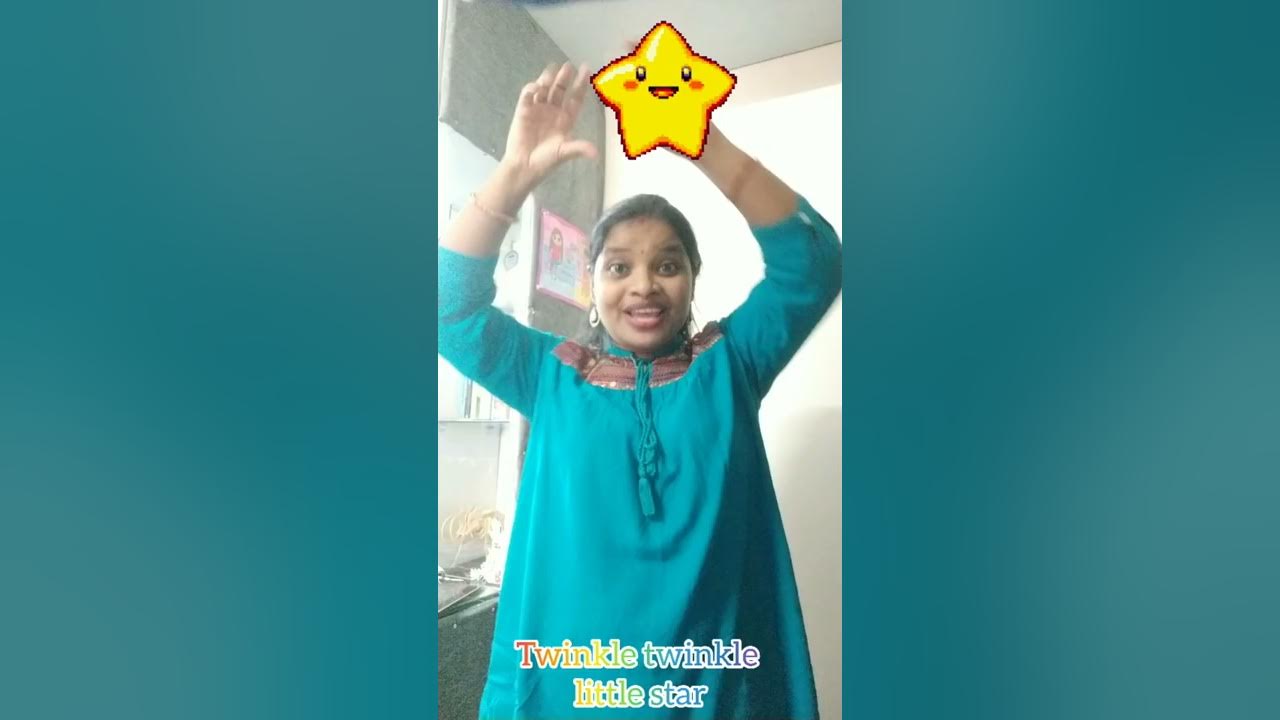 Twinkle twinkle little star, rhyme with action for 2years old kids.#shorts