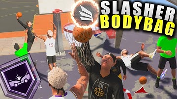 Slasher Contact Dunk Put Him On The Ground! Crazy Alley-Oops! NBA 2K20 Park Gameplay