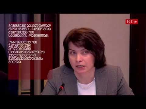 ნათია კუტივაძე: \"ჩვენ ვუზრუნველყოფთ ეკონომიკურ პოლიტიკაში კვალიფიციურ გადაწყვეტილებას\"