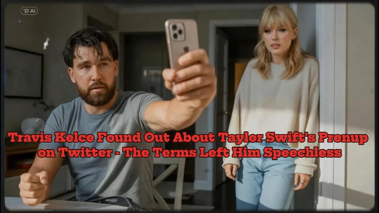 Travis Kelce Found Out About Taylor Swift's Prenup on Twitter - The Terms Left Him Speechless
