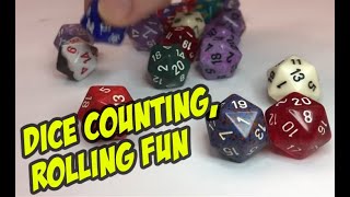 Dice Rolling, Counting Fun Video for Kids!
