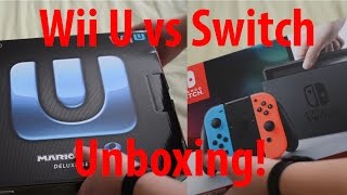 Wii U Unboxing vs Nintendo Switch Unboxing!