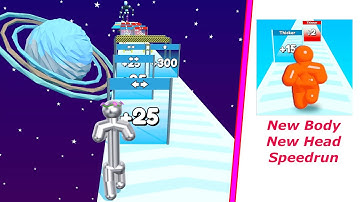 Tall Man Run - New Body - New Head - Speedrun - Gameplay Walkthrough - Level 309 to 312