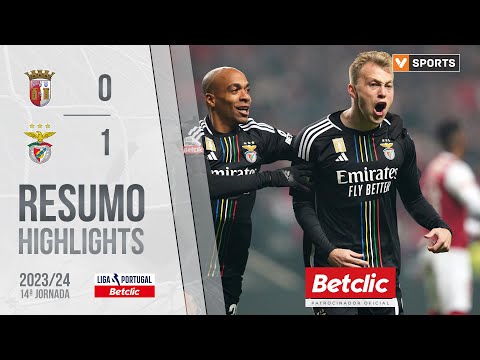 Resumo: Braga 0-1 Benfica (Liga 23/24 #14)