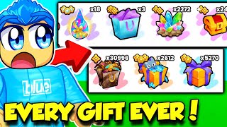 OPENING EVERY GIFT I'VE EVER GOTTEN IN PET SIMULATOR 99!