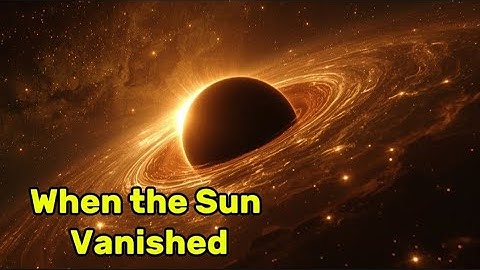 What If the Sun Suddenly Became a Black Hole? | The End of Light Explained