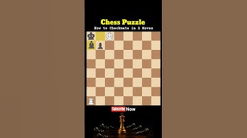 Vind jij deze briljante schaakmat in twee zetten? #shorts #chesspuzzle #shortchess