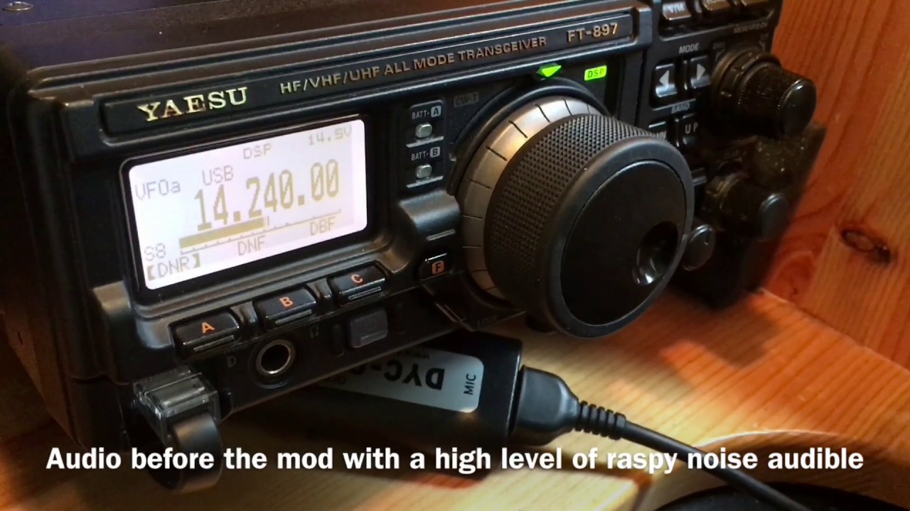 Yaesu FT 897 Audio noise reduction mod