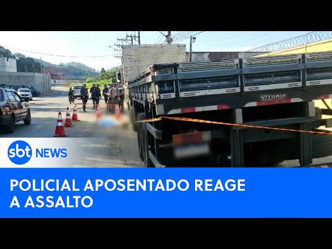 Video policial-aposentado-reage-a-assalto-e-troca-tiros-com-criminosos-sbt-newsna-tv-08-05-24