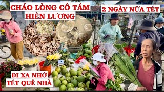 Two Days Until Tet (Lunar New Year) - Villagers in Hien Luong Hamlet Near the Railway Line Bustli...