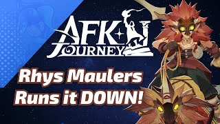 Rhys Maulers RUN IT DOWN in the New Season! - AFK Journey Honor Duel Highlight