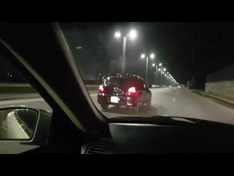 Nissan skyline 350GT(tuned) vs Mitsubishi Airtrek(tuned)