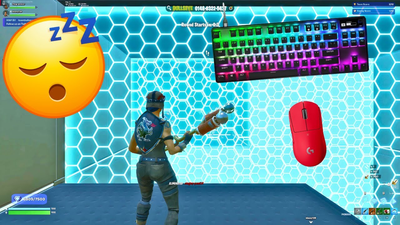 Fortnite 2v2 Piece Control😍 SteelSeries Apex Pro TKL ASMR