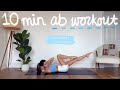 10min lower abs pilates workout  flat stomach  small waist  lidiavmera