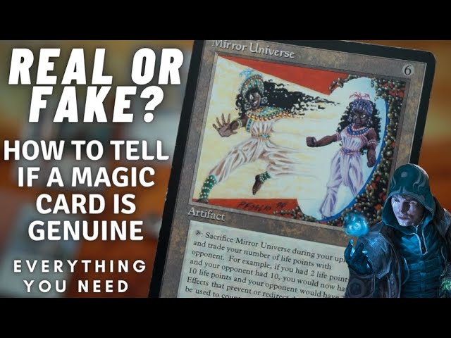 Is Your Magic Card Real or Fake? Best Methods For Making Sure a MTG Card is Genuine. Vintage & New! - YouTube Is Your Magic Card Real or Fake? Best Methods For Making Sure a MTG Card is Genuine. Vintage & New! - YouTube