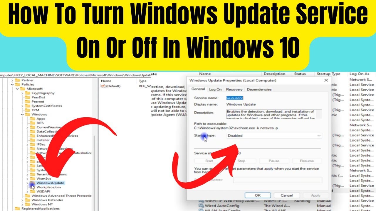 How To start Windows Update Service \\ how to Turn Windows Update ...