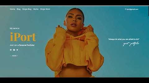 iPort Personal Portfolio HTML Template | Pessonal Resume Theme