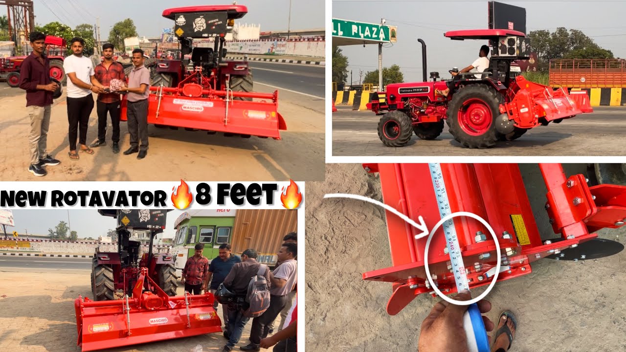 नया रोटावेटर ख़रीदा आज Maschio 8 फीट || New Rotavator purchased Maschio 8 feet