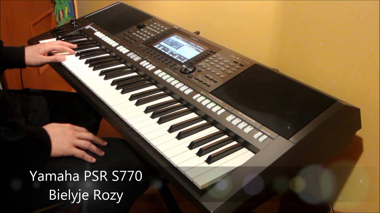Yamaha PSR S770 Bielyje Rozy
