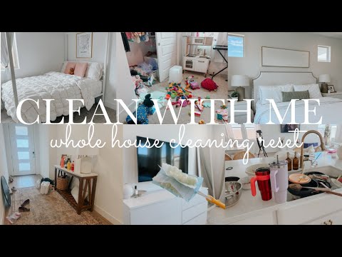 Thumbnail for HOME RESET! ALMOST WHOLE HOUSE CLEAN WITH ME || CLEANING MOTIVATION || CLEANING VIDEOS