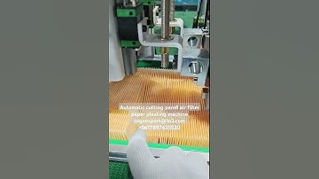 Automatic cutting panel air filter paper pleating machine zoguexport@163.com +8617897435530