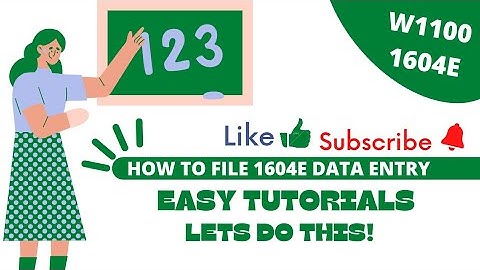HOW TO FILE 1604E ALPHALIST DATA ENTRY EASY TUTORIALS! LETS DO THIS.