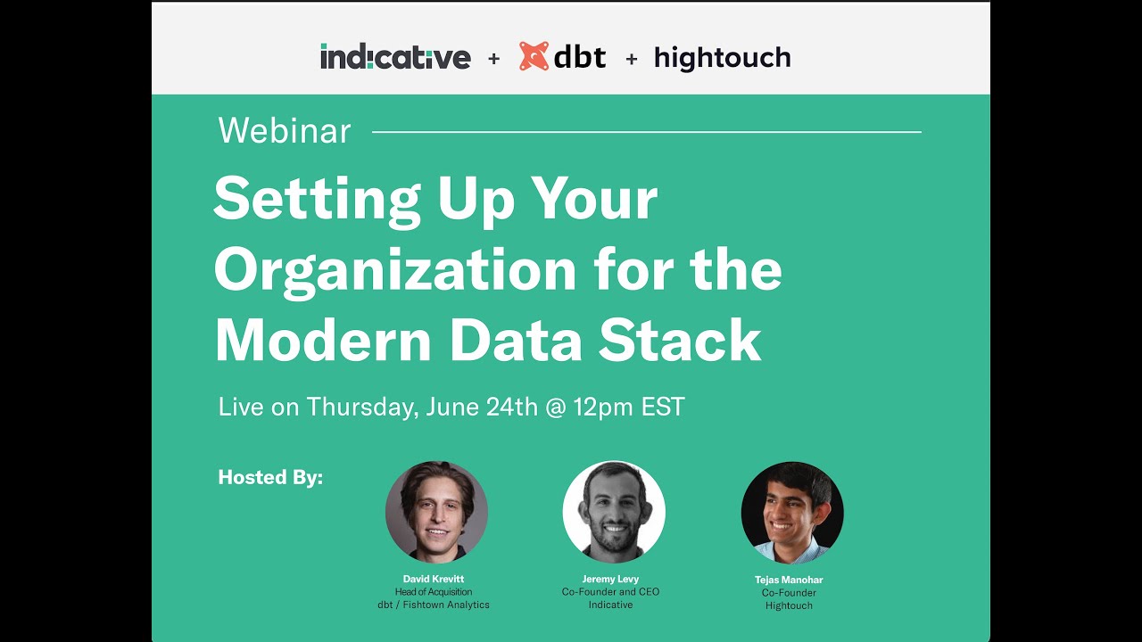 Setting Up Your Organization for the Modern Data Stack - YouTube