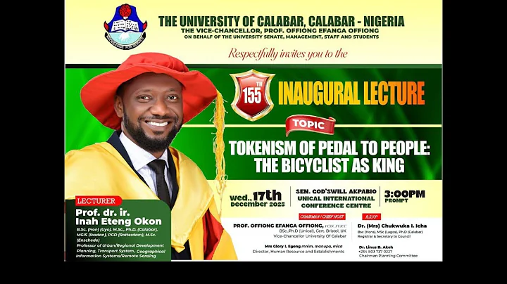 🔴 LIVE NOW | 155th Inaugural Lecture – University of Calabar