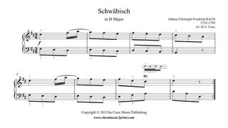 Bach, J.c.f. Schwäbisch In D Major - Mualische Nebenstunden
