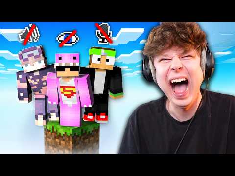 Minecraft JEDEN BLOK, ale jsme SLEPÝ, HLUCHÝ A NĚMÝ