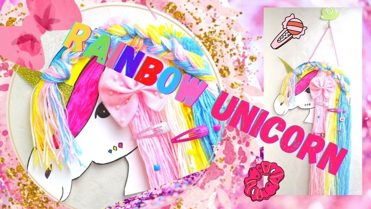 AMAZING Unicorn hair clips holder