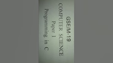 Programming in c ||2nd sem question paper 2019( kuk)