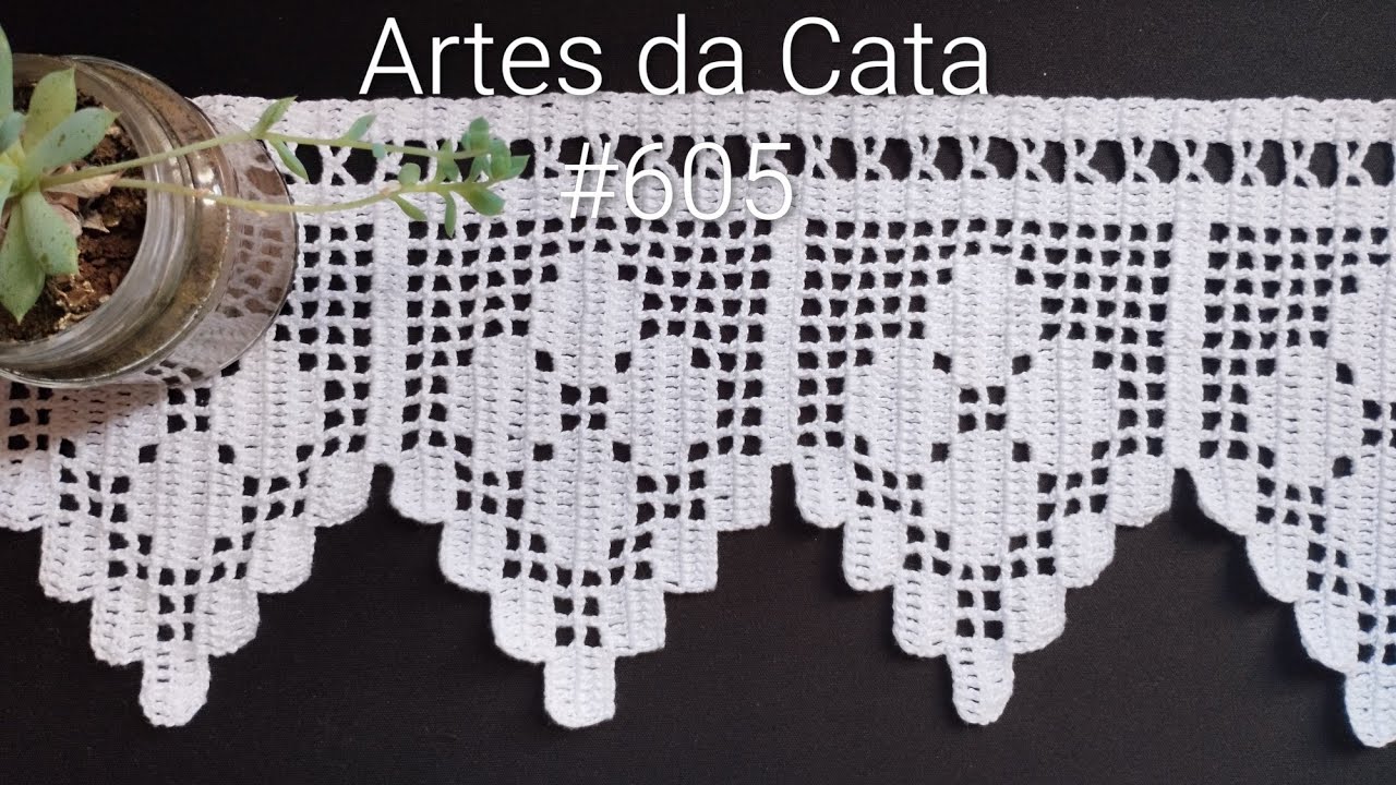Bico em crochê #605 parte 01/02 #bicodecroche #barradodecroche #artesdacata #tutorial #diy