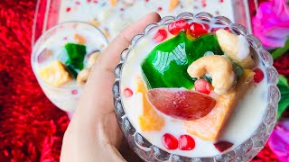 Make delicious fruit dessert very easily//খুব সহজেই ঘরে থাকা ফল থেকে বানিয়ে ফেলুন মজাদার ডেজার্ট