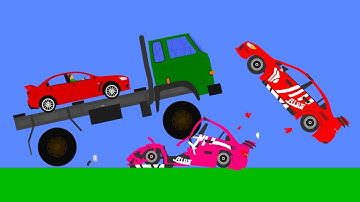 Extreme Car Crashes - Phun Algodoo Best Moments