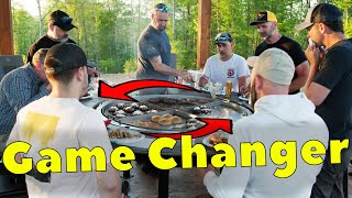Revolutionary Barbeque Grill: Cook For 2 or 20 With Wood or Charcoal Plus Hibachi!