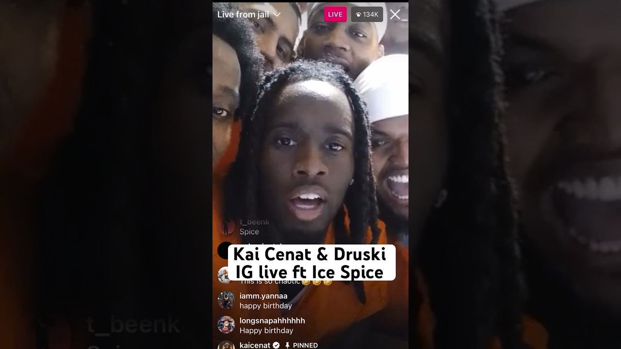 Kai Cenat & Druski IG live with Ice Spice