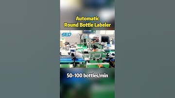 #shorts Auto Labeler for Round Bottles | Precision & Efficiency | Labeling Solution (SED PHARMA)