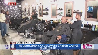 Kenny's getting pampered at The Gentlemen's Cave Luxury Barber Lounge