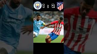 اتلتيكو مدريد ومانشستر سيتي 2-1 | Atlético Madrid vs Manchester city #football #shorts #short